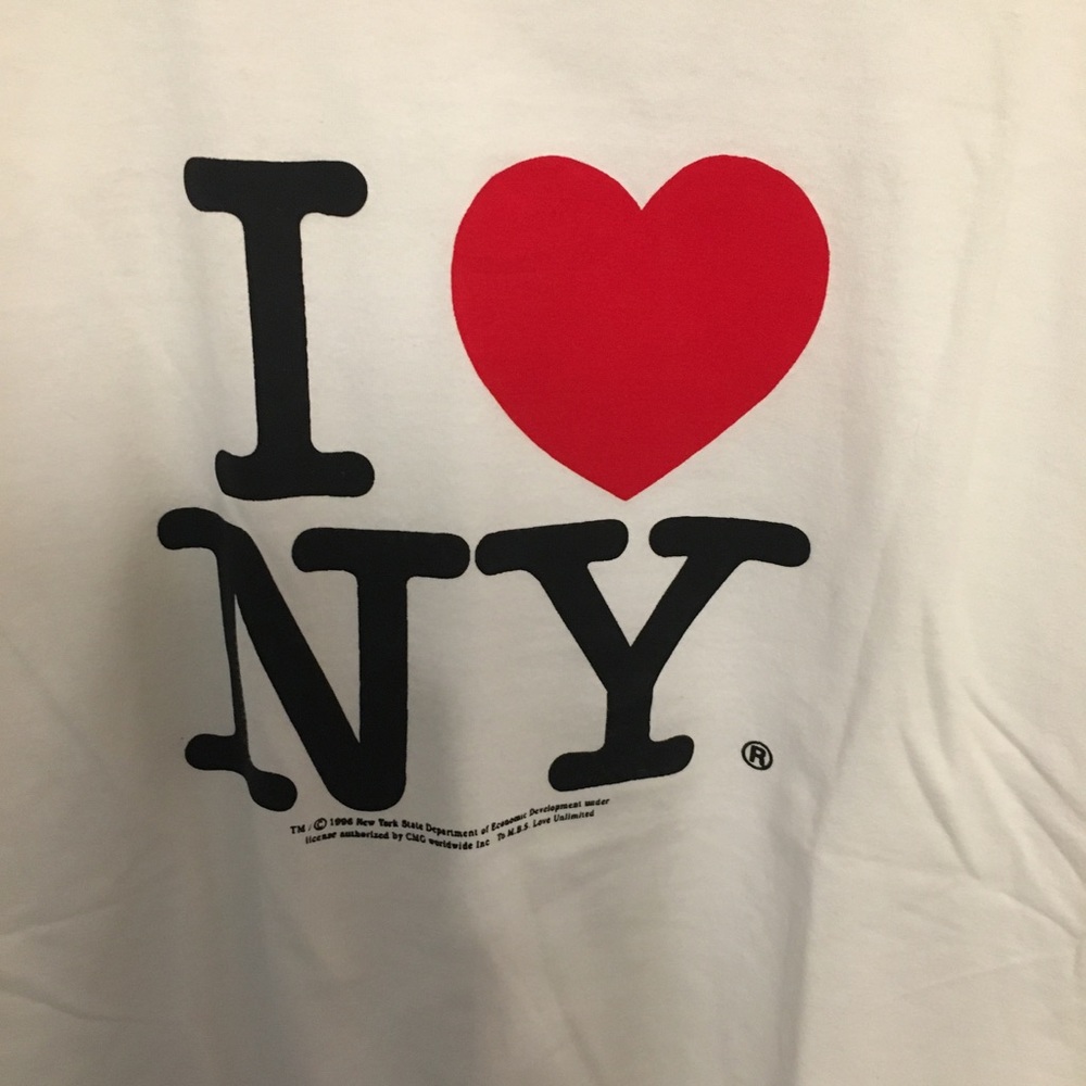 I Love New York Large NWOT Lg Cotton Graphic Tee - Picture 2 of 4